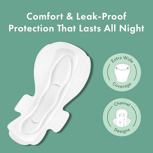 Rael Pads for Women, Organic Cotton Cover - Period Pads with Wings, Feminine Care, Sanitary Napkins Rael uk supplements