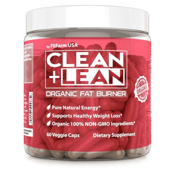 Clean+Lean-Organic Fat Burner by FitFarm USA - Worlds First Organic Fat Burner Supports FIT FARM USA uk supplements