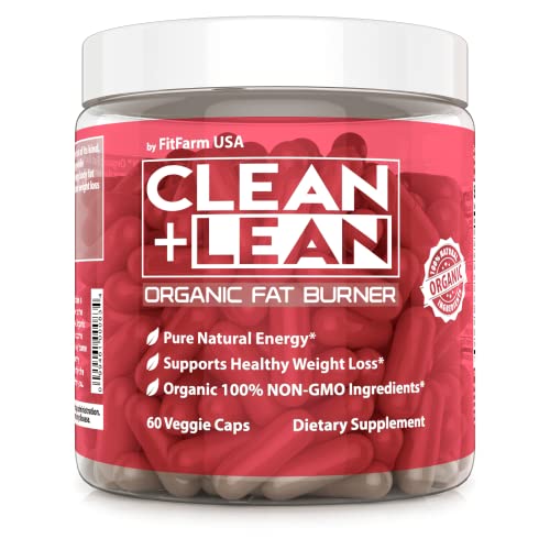 Clean+Lean-Organic Fat Burner by FitFarm USA - Worlds First Organic Fat Burner Supports FIT FARM USA uk supplements