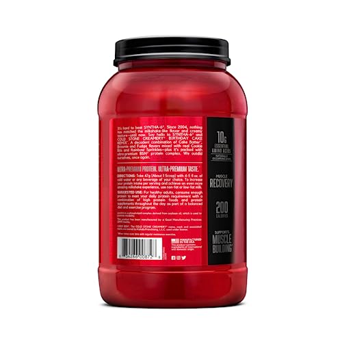 BSN Syntha-6 Whey Protein Powder, Cold Stone Creamery- Birthday Cake Remix Flavor BSN uk supplements