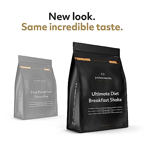 Protein Works - Ultimate Diet Breakfast Shake | Low Calorie Breakfast Shake | Low Sugar High Protein Breakfast Protein Works uk supplements