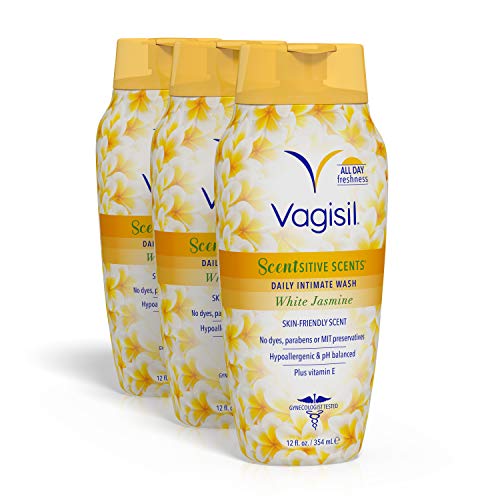 Vagisil Feminine Wash for Intimate Area Hygiene, Scentsitive Scents, pH Balanced and Gynecologist Tested Vagisil uk supplements