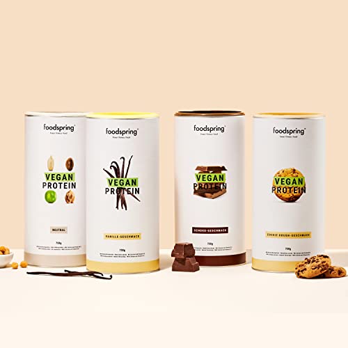 foodspring Vegan Protein Cookie Dough - 21g Protein per Shake to Build Muscle, B12, B6, folic Acid foodspring uk supplements
