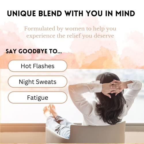 Menopause Tea for Cooling, Hormonal Balance, Relief from Hot Flashes, Night Sweats PCOS Herbal Tea uk supplements