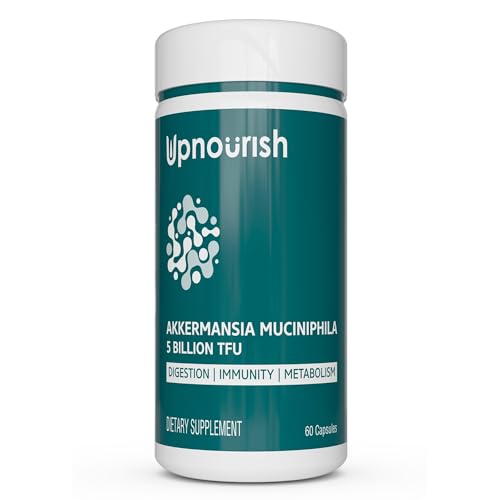 Akkermansia Muciniphila Probiotics for Digestive Health - 5 Billion TFU Akkermansia Probiotic UpNourish uk supplements