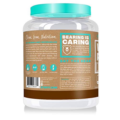 Eat the Bear Whey Protein Isolate Protein Powder 2 lbs (Chocolate) Eat The Bear uk supplements