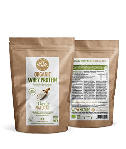 Ekopura Organic Whey Protein 500g | 80% Protein | Hormone Free, GMO-Free, Soy-Free, Additive Free Ekopura uk supplements