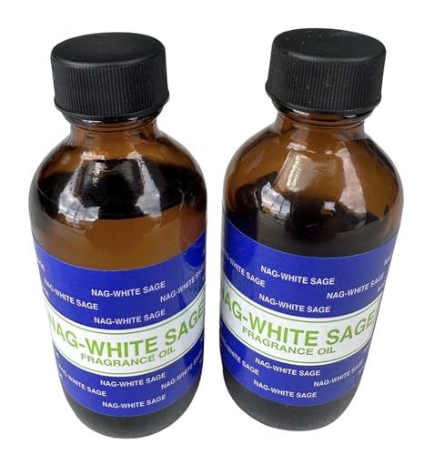 Premium Fragrance Oil 2 Bottles Nag-Musk or Nag-White Sage, 2 Ounces Each in a Glass Bottle Generic uk supplements