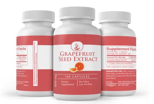 Pure Original Ingredients Grapefruit Seed Extract (100 Capsules) Always Pure, No Additives Pure Organic Ingredients uk supplements