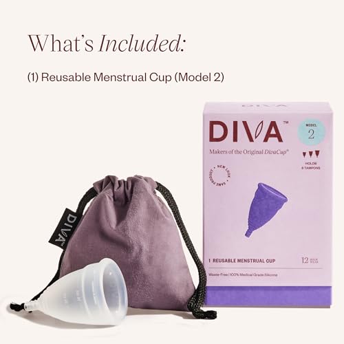 DivaCup - BPA-Free Reusable Menstrual Cup - Leak-Free Feminine Hygiene - Tampon and Pad DivaCup uk supplements