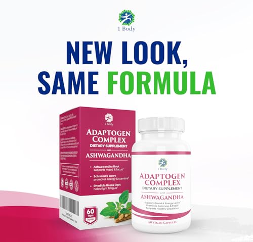 1 Body Adaptogen Complex Supplement with Ashwagandha 1 Body uk supplements
