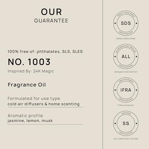VINEVIDA [4 Fl Oz] Scent NO. 1003 Fragrance Oil for Cold Air Diffusers, Aromatic VINEVIDA uk supplements