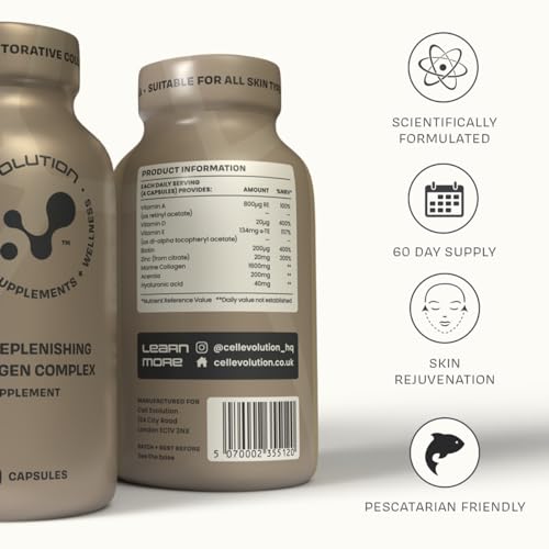 Cell Evolution Restore, Restorative Pure Marine Collagen 1600mg Capsules, Marine Collagen CELL EVOLUTION uk supplements