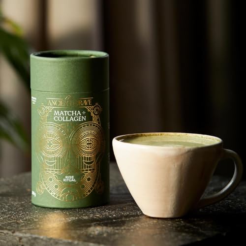 Ancient + Brave Matcha + Collagen 150g Tub - Lion's Mane Mushroom Powder Supplement Ancient + Brave uk supplements