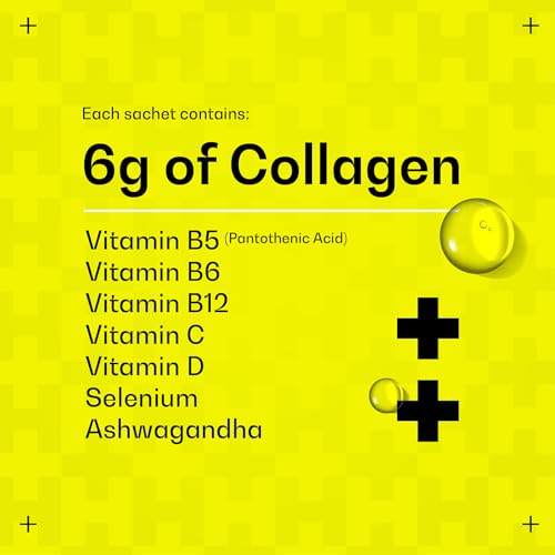 Hydrolysed Marine Liquid Collagen - 6000mg Type 1 Collagen Peptides enriched with 7 Vitamins Himmense uk supplements