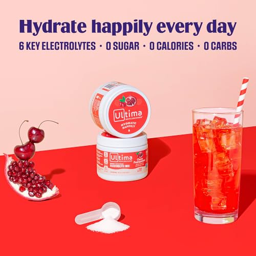 New Ultima Hydrating Electrolyte Powder, Cherry Pomegranate, 30 Servings 3.6 oz Ultima Replenisher uk supplements