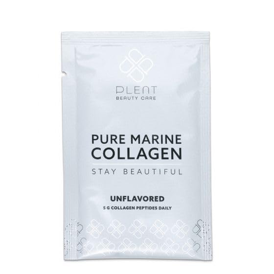 Plent Pure Marine Collagen Unflavoured - Stay Beautiful - 5G Collagen Peptides Daily - 30 Sachets Plent uk supplements