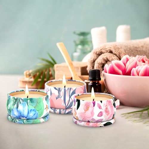 3 Pack Scented Candles Set for Christmas Thanksginving Gift, Relaxing Aromatherapy Candles Gift Henaler uk supplements