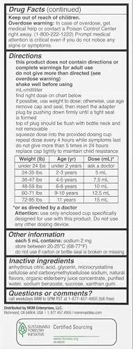 Mommy's Bliss Children's Pain and Fever Reducer, Kids Acetaminophen, Dye Free, Delicious Mixed Berry Flavor, Ages 2+, 4 Fluid Ounces (Pack of 2) Mommy's Bliss uk supplements