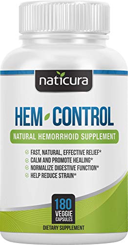 Naticura Hem-Control Natural Hemorrhoid Supplement - Vegan Herbal Supp Naticura uk supplements