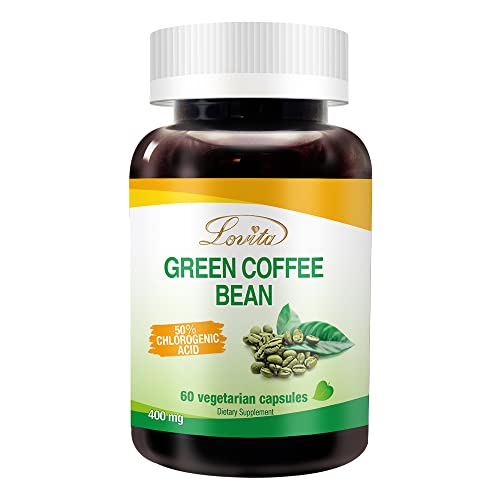 Lovita High-Potency Green Coffee Extract: 1600mg Equivalent, 50% Chlorogenic Acid Lovita uk supplements