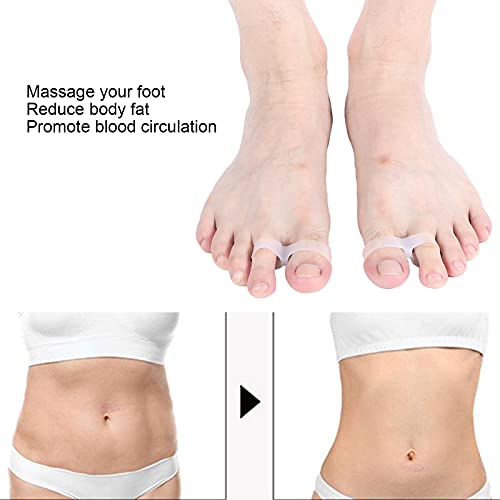 2Pcs Slimming Silicone Foot Massage Magnetic Toe Ring Magnetic Slimming Toe Rings Dioche uk supplements