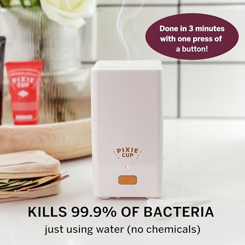 Pixie Menstrual Cup Sterilizer + Large & Small Pixie Disc - Kill 99.9% of Germs with Menstrual Cup Pixie Cup uk supplements