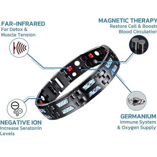 Far Infrared Ionizer Wristband, Far Infrared Negative Ions Wristband, Infrared Magnetic Therapy Msupps.com uk supplements