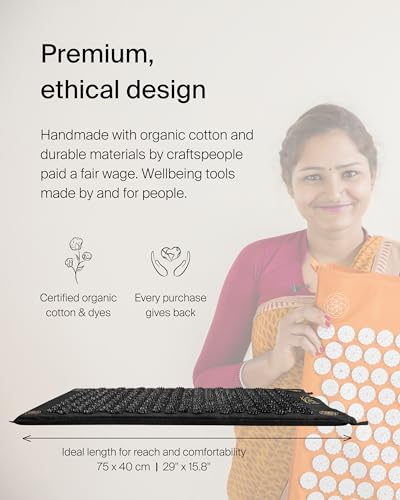 ShaktiMat Acupressure Mat Original Level, Organic Cotton GOTS Certified, HSA/FSA ShaktiMat uk supplements