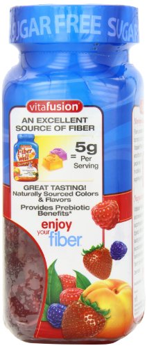 Vitafusion Fiber Well Sugar Free Fiber Supplement, Peach, Strawberry And Blackberry Vitafusion uk supplements