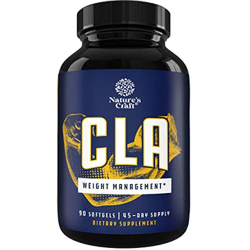 CLA Diet Weight Loss Pills - Women and Men - Pure Conjugated Linoleic Acid - Safflower Natures Craft uk supplements