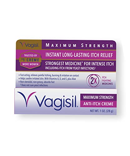 Vagisil Maximum Strength Feminine Anti-Itch Cream with Benzocaine for Women Vagisil uk supplements