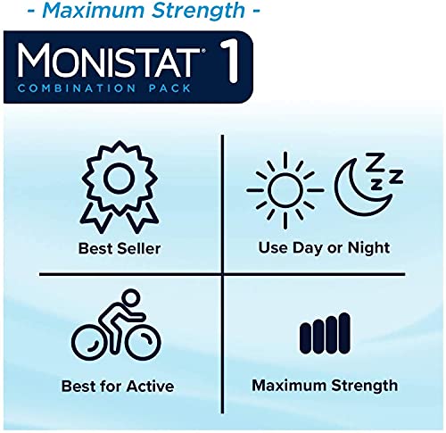 Monistat 1-Day | Day or Night Combination | Yeast Infection Treatment, Prefilled, 1 Pack Monistat uk supplements