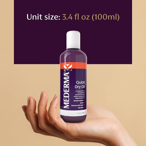 Mederma Quick Dry Oil, Scar and Stretch Mark Treatment, Helps to Improve the Appearance with Natural Botanical Extracts, Paraben Free, Fast-Absorbing, 3.4oz (100ml) Mederma uk supplements
