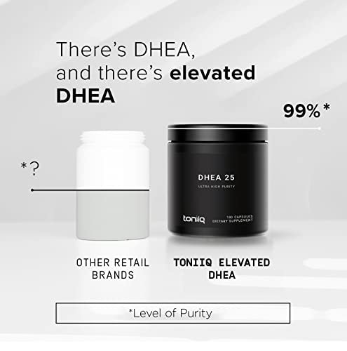 Toniiq Ultra High Strength DHEA Capsules - DHEA for Men and Ladies - 25mg Micronized Toniiq uk supplements