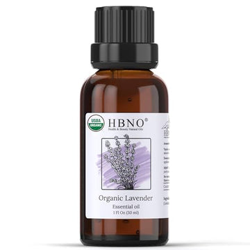 HBNO Organic Lavender Essential Oil - 1 oz (30ml) Value Size - USDA Certified Organic Lavender HBNO uk supplements