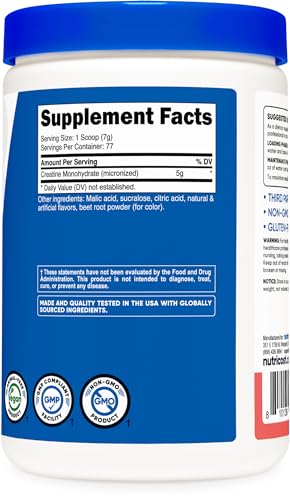 Nutricost Creatine Monohydrate Powder (Watermelon, 500 Gram) - Micronized Creatine Nutricost uk supplements