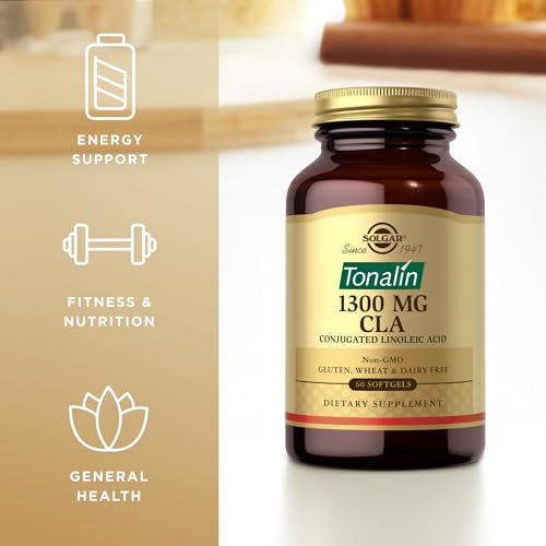 Solgar Tonalin CLA 1300 mg - 60 Softgels - Conjugated Linoleic Acid - Non-GMO, Gluten SOLGAR uk supplements