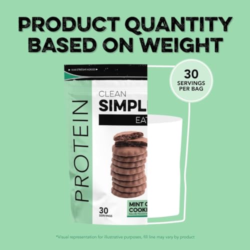 Clean Simple Eats Mint Chocolate Cookie Whey Protein Powder, Natural Sweetened Clean Simple Eats uk supplements