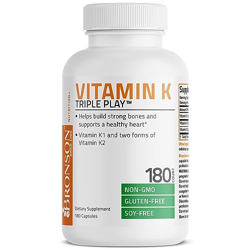 Vitamin K Triple Play (Vitamin K2 MK7 / Vitamin K2 MK4 / Vitamin K1) Full Spectrum Bronson uk supplements