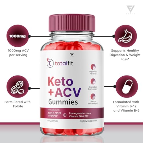 (2 Pack) Total Fit Keto ACV Gummies Advanced Weight Loss, Total Keto ACV Apple Cider Fyvus uk supplements