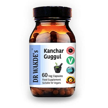 DR WAKDE's Kanchnar Guggul (60 Veg Caps, Ayurvedic Supplement, Vegan, Herbal, Natural, Made in the UK) DR WAKDE's uk supplements