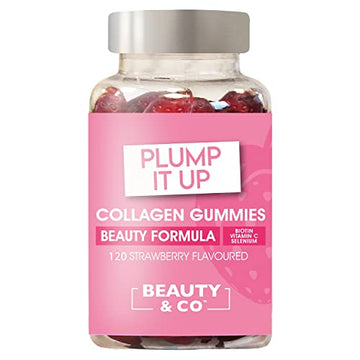 Beauty & Co Collagen Gummies by - 120 Marine Collagen Gummies with Biotin, Vitamin C & Selenium (120) Beauty & Co uk supplements