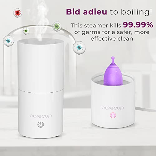Carecup Menstrual Cup Sterilizer - Modern Menstrual Cup Cleaner Unscented Sanitizer - 2-Minute Carecup uk supplements