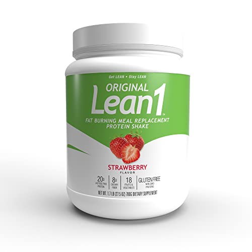 Lean1 Strawberry, 15 Serving tub, Fat Burning Meal Replacement by Nutrition53 N53 uk supplements