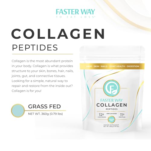 FASTer Way to Fat Loss, Unflavored, 360g Grass-Fed Beef Collagen Peptides for Skin FASTer Way to Fat Loss uk supplements