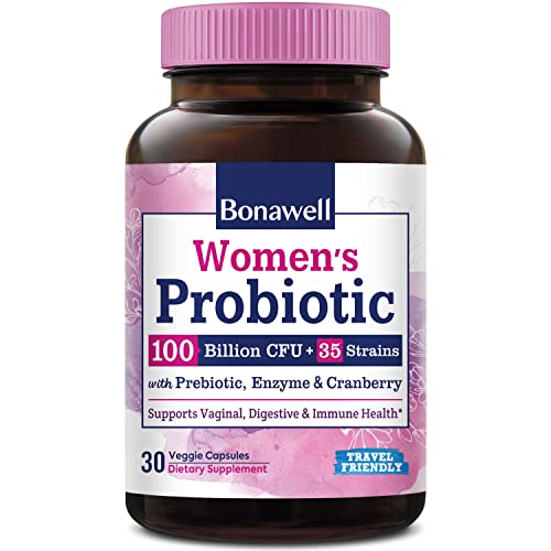 Bonawell Probiotics for Women 100B, with Organic Prebiotic, Cranberry for Feminine Health Bonawell uk supplements