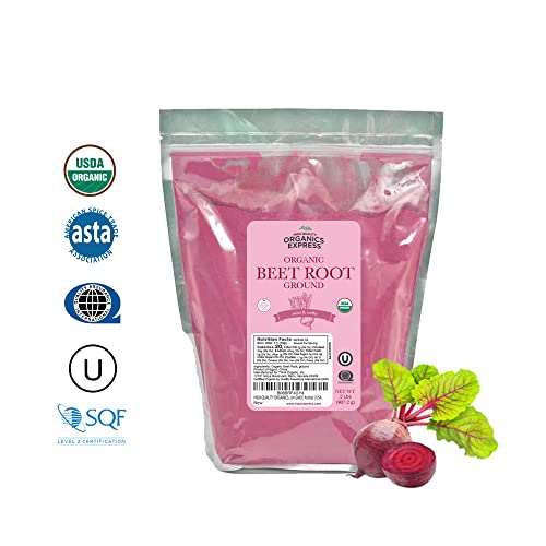 HQOExpress Organic Beetroot Powder - Organic Superfood - Nitric Oxide Booster - Non HQO HIGH QUALITY ORGANICS uk supplements