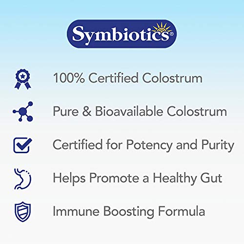 Symbiotics Colostrum 120ct Chewables Plus - Immunity Support for Adult & Kids Symbiotics uk supplements