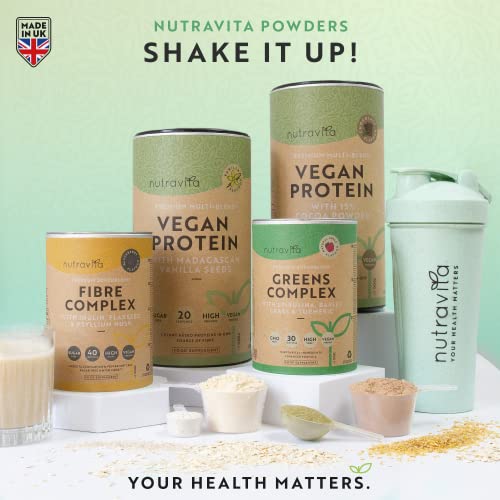 Vegan Protein Powder - Vanilla Flavour - Plant-Based High Protein Powder - 25g Protein per 36g Serving Nutravita uk supplements